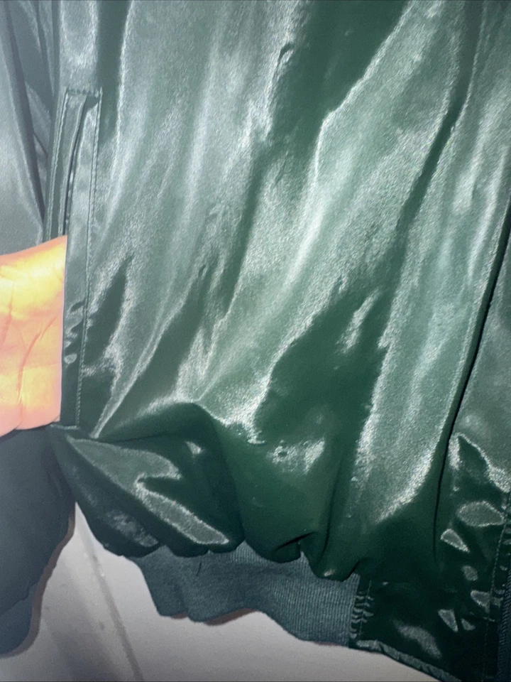 Vtg Steve & Barrys Sz XXL Michigan State Jacket  Zip Up Varsity Bomber Spellout - Image 3 of 4