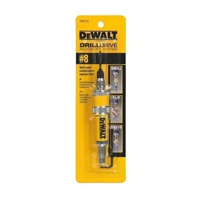 BRANDED DEWALT DW2701 Drill Flip Drive Complete Unit #8, 2 in 1 Countersink Wood Drill B