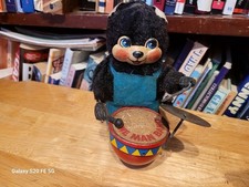 NICE VINTAGE 1950's  WIND UP  BEAR ONE MAN BAND