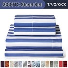2000 Series 4-Piece Bed Sheet Set Soft Deep Pocket Twin King Queen Full Sheets