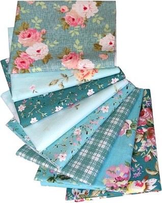Cotton Craft Fabric Bundle 8 Pack 18x22 Fat Quarters Quilting Sewing Scrapbookin
