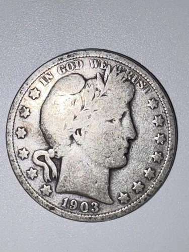 1903 Barber Half Dollar Silver Coin