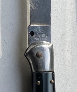 Italian knife vintage hawkbill birdsheads hawkshead Rostfrei Homeij