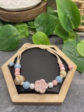 Unisex Ceramic Bead Bracelet Stackable Adjustable Tie 6-10  New Free Ship B195