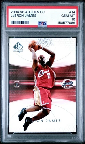 2004 UPPER DECK LEBRON JAMES SP AUTHENTIC CARD 14 *PSA GEM MINT 10 - CAVALIERS!