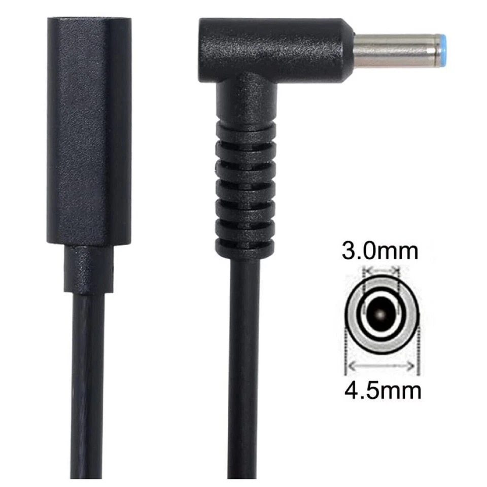 Type-c female to DC 4.5mm x 3.0mm Power PD Fast Charge Cable For HP Laptop D - Image 2 of 4