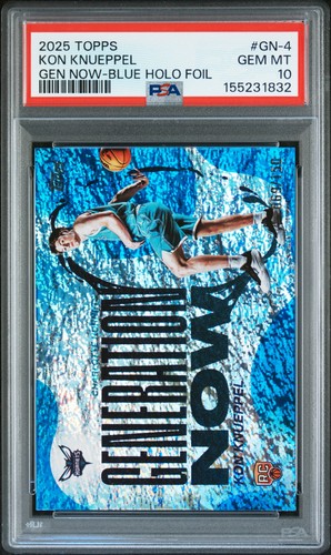 Kon Knueppel [Holo Blue Foil] #GN-4 2025 Topps Generation Now card