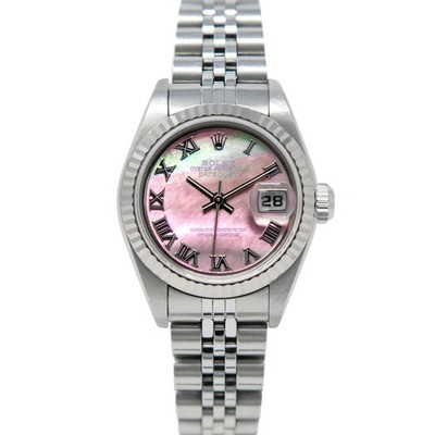 Rolex Lady-Datejust 26, 79174, Steel & White Gold, Black Mother of Pearl Roma...