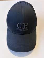 C.P. Company Baseball Cap Schwarz Gr. M Original Certilogo Baumwolle