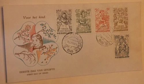 Netherlands Stamp B1203-7 First Day Cover Full Set  Children Topical