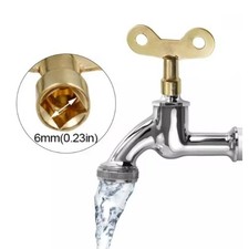 2pcs Faucet Key Radiator Valve Wrench 6mm Square Socket Iron Tool