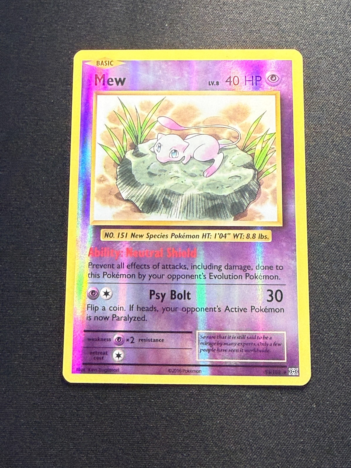 Pokemon Mew TCG Evolutions 53/108 Reverse Holo Rare NM-/VLP