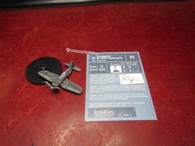 Axis & Allies Miniatures 20/45: Lockheed P-38G Lightning