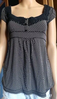 Babydoll Gr S M 36 38 Dots Punkte Y2K 2000er Rarität Vintage Babydoll 