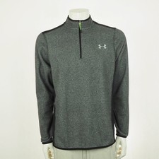 Under Armour ColdGear Infrared Fleece Golf Sweater Mens Medium Black 1/4-Zip