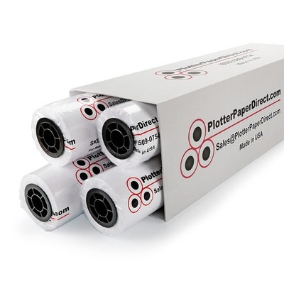 Plotter Paper Direct (20lb, Uncoated | 4 Rolls, 2'' Core | 24 In x 150 Ft) for...