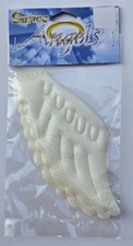 Darice 4 1/2" Angel Wings White Iris 2 pc 2409-72