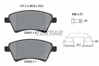 Textar 2439101 Bremsbelagsatz, Scheibenbremse Passend FüR Fiat Suzuki