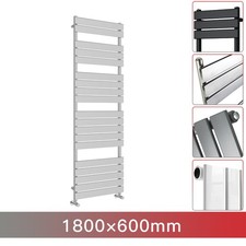 Designer Flat Panel Straight Heated Ladder Towel Rail Bathroom Radiator Rads