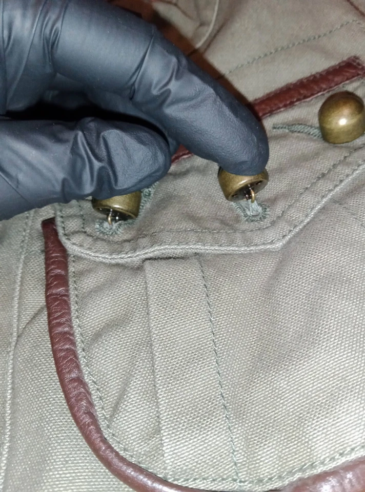 Vintage 90s Diesel Corset Style Cargo Fitted Denim Jacket Size L - Image 4 of 4