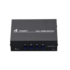 4 Port VGA Video Selector Switch 4 In 1 Out VGA Switcher 4x1 VGA Switch Box