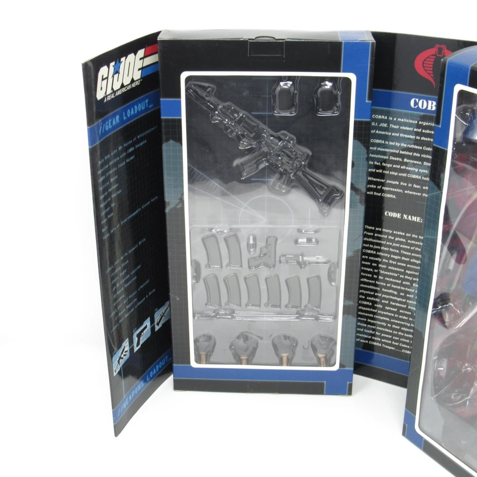 Figura Sideshow Collectibles GI Joe Cobra Trooper escala 1:6 12" sin abrir 2009 Foto 4 de 4