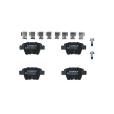 Satz Bremsbeläge Bremsklötze hinten für Peugeot 307 3A/C 3E CC 3B SW 3H | 241