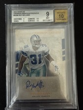 2022 Donruss Gridiron Greats Autographs - Roy Williams #GG80 - BGS 9 - AUTO 10