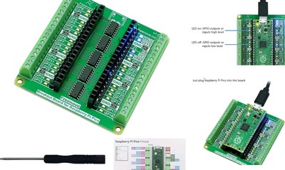 Freenove Breakout Board for Raspberry Pi Pico 1 2 W H WH, Terminal Block Shie...