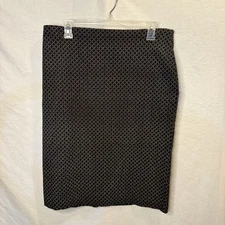 89th & Madison Womens Black Grey Skirt Size Large