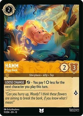 Hamm - Piggy Bank 11/204 Uncommon Wilds Unknown Lorcana Near Mint
