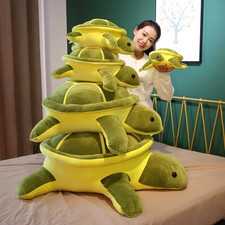 Giant Kawaii Turtle Plush Toy Soft Stuffed Animal Pillow Cute Sea Turtle Gift