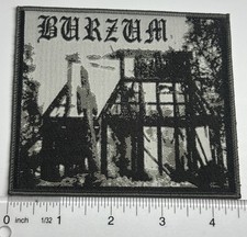 Burzum1 Aske Grey Border Woven Patch