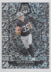 2024 Panini Mosaic Rookies No Huddle Silver Prizm Brock Bowers #313 Rookie RC
