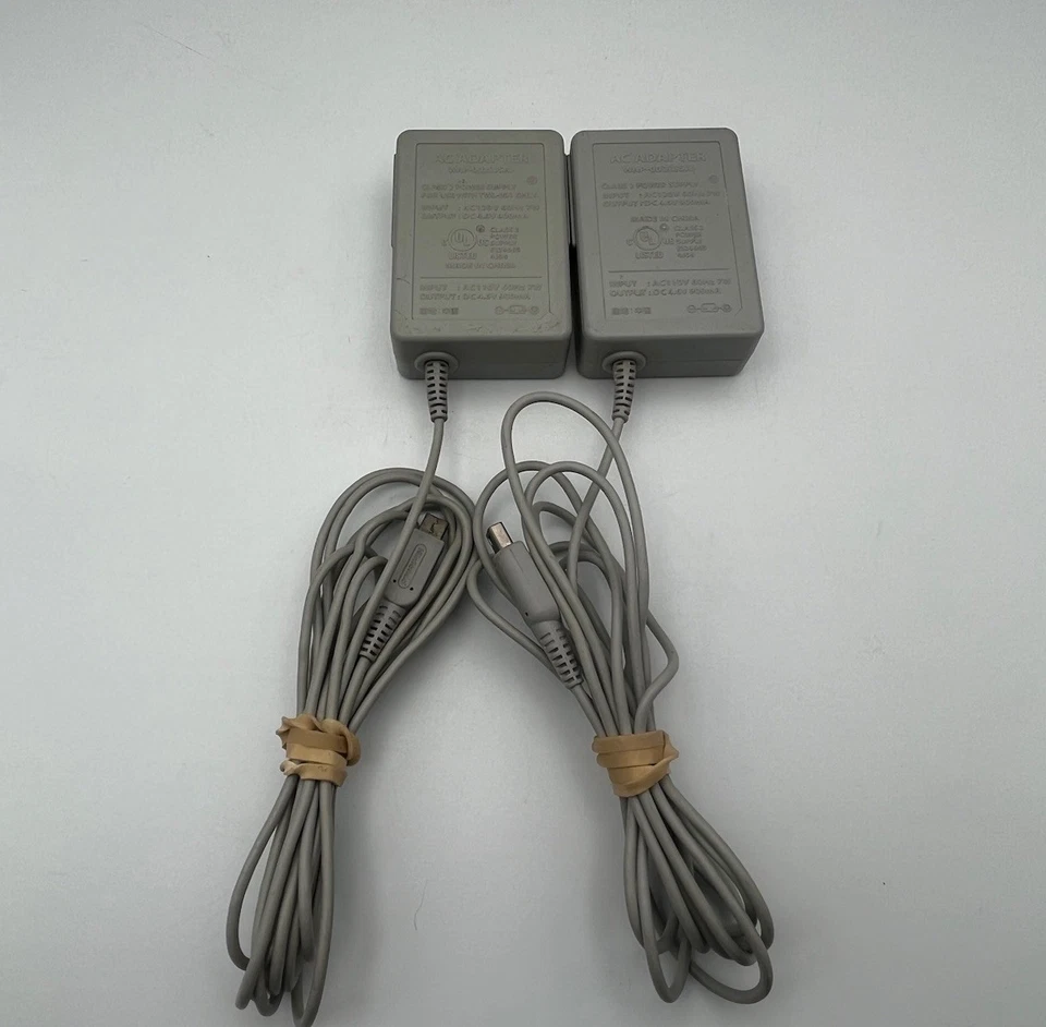 Lote de cables de alimentación clase 2 adaptador de CA original Nintendo WAP-002 (EE. UU.)  Foto 2 de 3