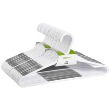 30 Pack Bendable Plastic Hangers Light-Weight Non-Slip Clothes/Suit Hangers G...