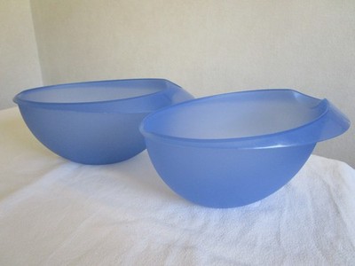 1x TUPPERWARE D54 Junge Welle Rührei Rührschüssel blau oval 1,5L TOP