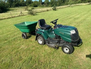 ATCO GT30H ride on lawn mower and trailer