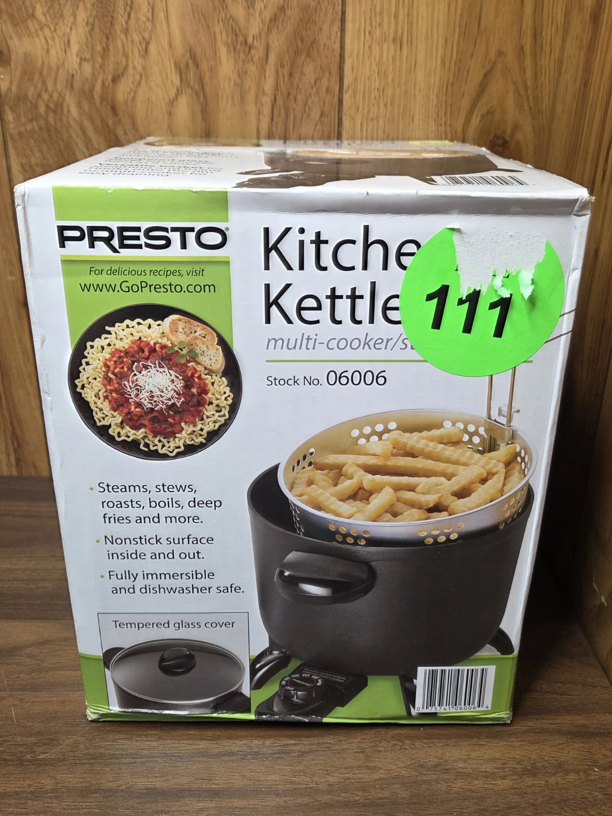 Presto #06006 Kitchen Kettle Multi Cooker 1200W 6 QUART ELECTRIC Kitchen Kettle