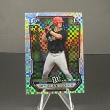 Sam Petersen 2026 1st Bowman Chrome Prospect X-Fractor #BCP-122 Nationals