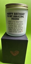 Funny Birthday Gifts for Women - Lavender Candle for Best Friends & Coworkers