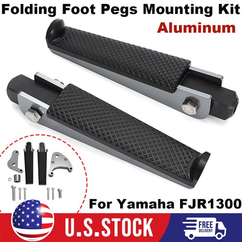 For 0305 Yamaha FJR1300 Mounting Plates & Folding Highway Foot Pegs