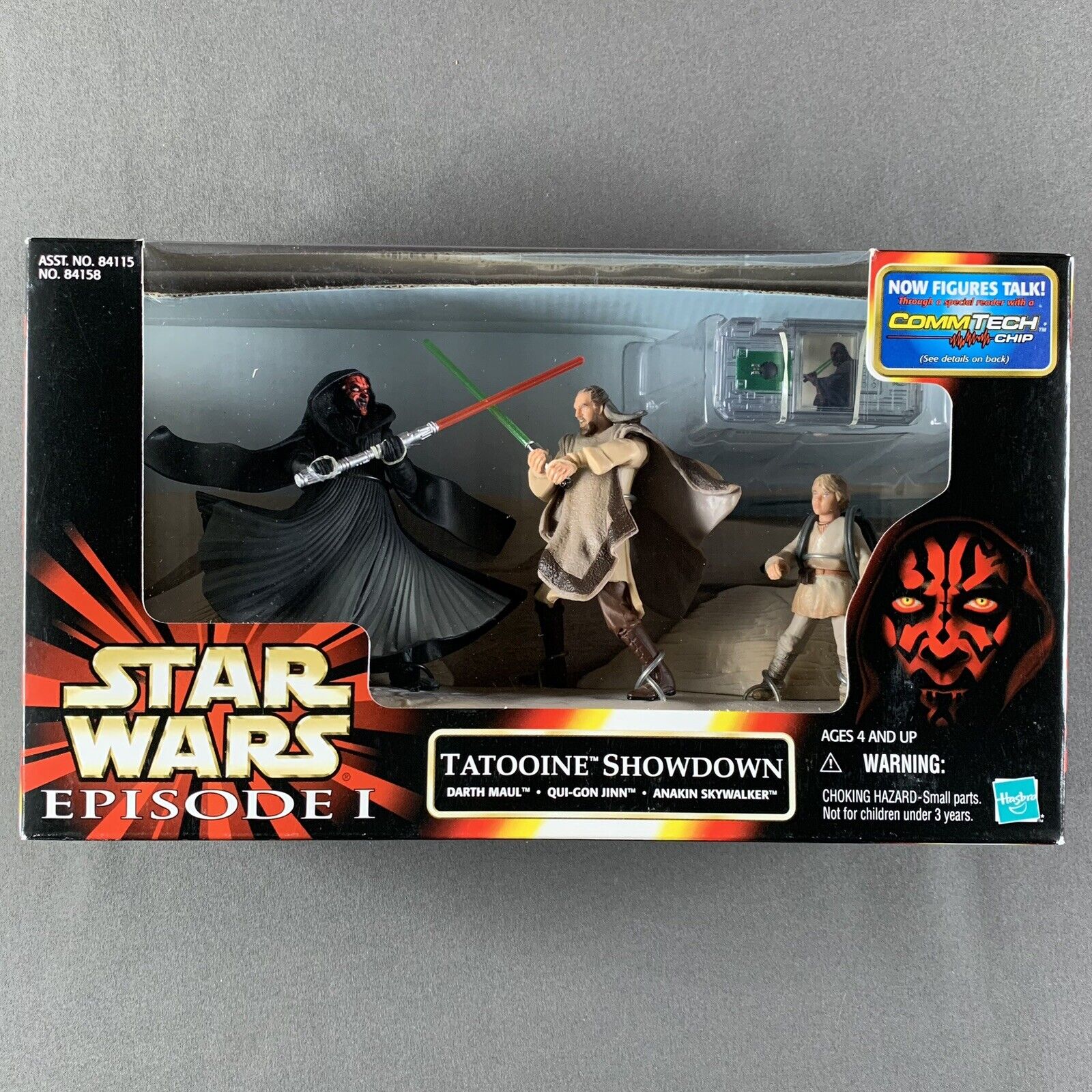 Tatooine Showdown STAR WARS EPISODE 1 Cinema Scene (Hasbro) Sealed Darth Maul I