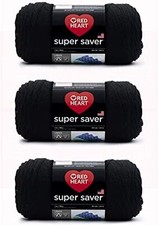 Red Heart Super Saver Yarn 3 Pack 100 Acrylic Worsted Weight Knitting Crochet