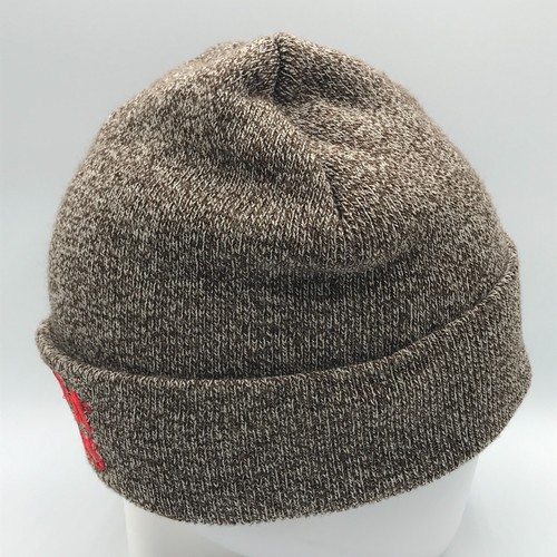 Papa Johns Originals Authentic Apparel Brown White Embroidered Knit Beanie Cap - Picture 11 of 14
