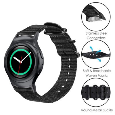 For Samsung Gear S2 SM-R720 /R730 Smart Watch Bands Soft Woven Nylon Sport  Strap