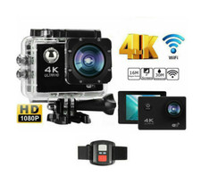 PRO CAM SPORT ACTION CAMERA 4K WIFI ULTRA HD 16MP VIDEOCAMERA CON TELECOMANDO