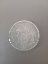 Moneta 20 lire 1943 Benito Mussolini elmetto fascismo Italia / coin Italy