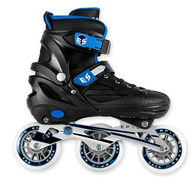 Epic Storm Adjustable 90mm 3 Wheel Bright Led Light Up Inline Speed Skates Ebay