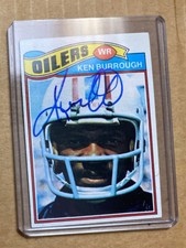 1977 Topps Ken Burrough #305 Autographed Card Houston Oilers